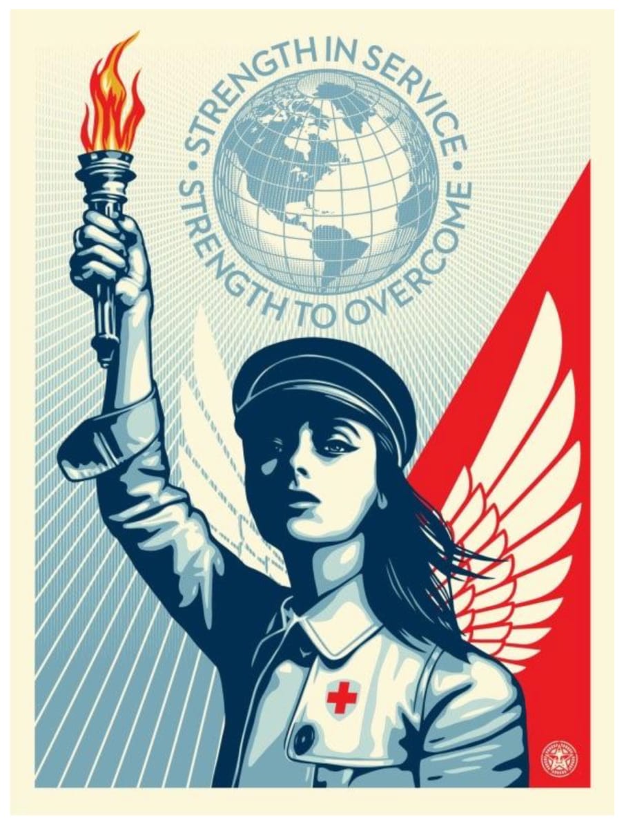 Angel of Hope and Strength by Shepard  Fairey 