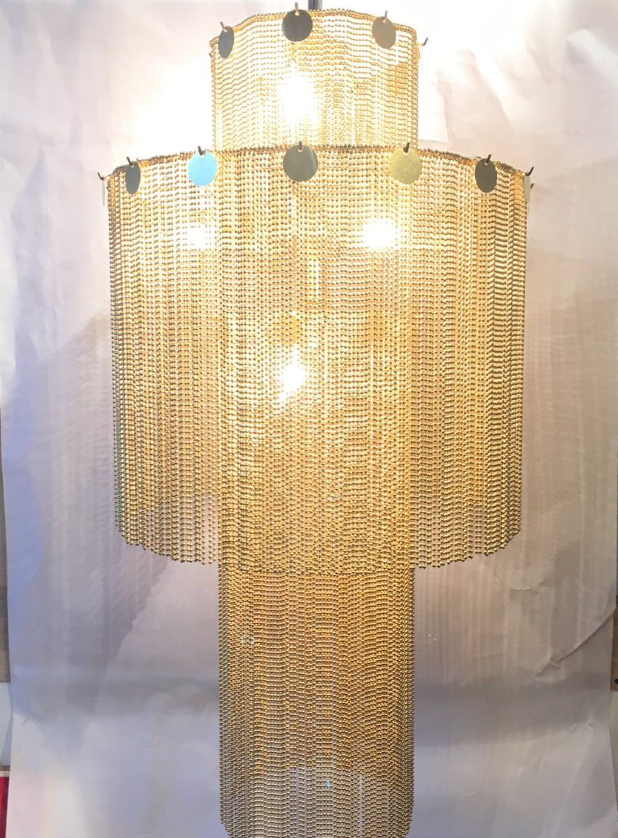 Glam chandelier by Beth Kamhi 