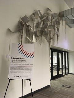 Gathering  v3 by Beth Kamhi  Image: Gathering  v3 installation Polsky Center work lobby, UIC  Chicago, IL 