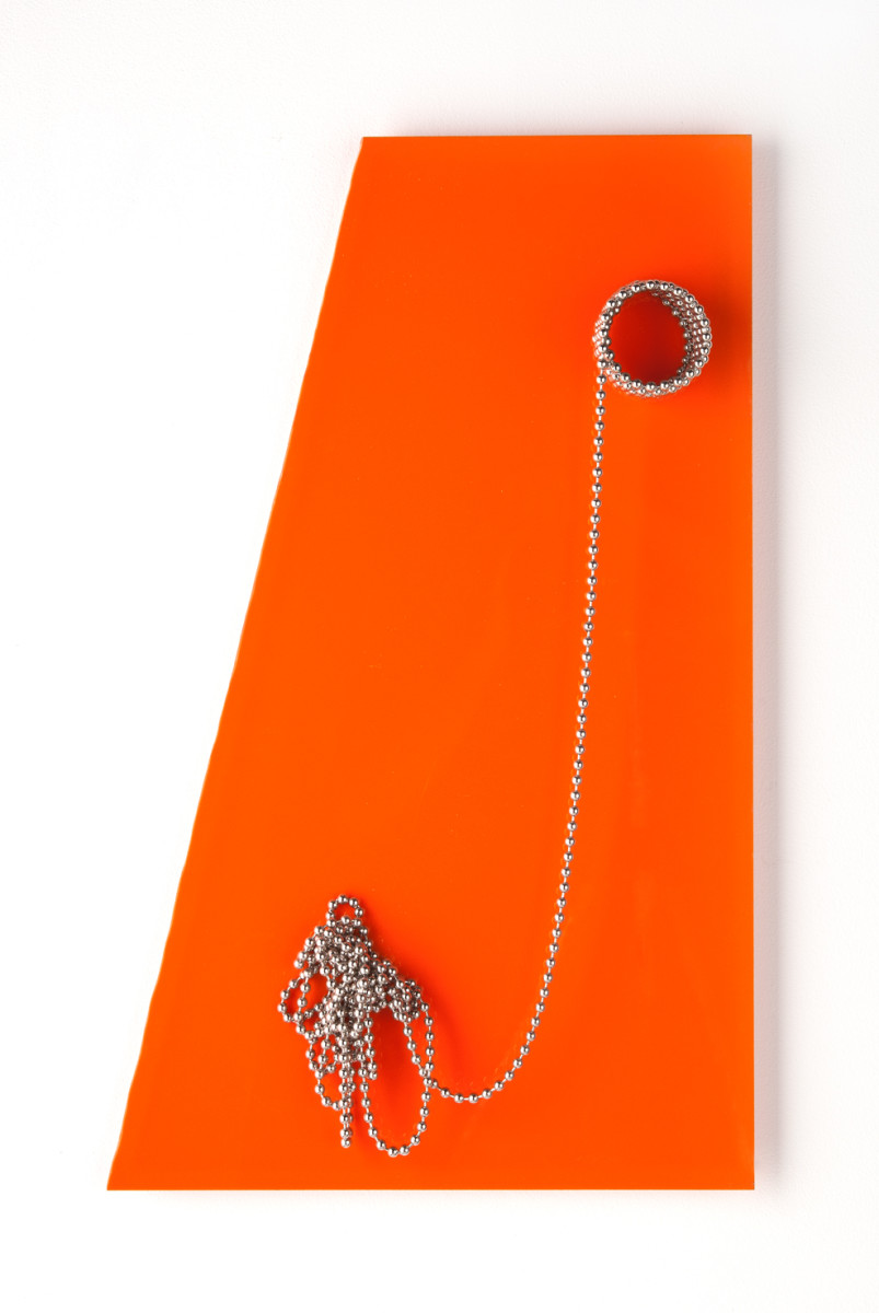 Moderne'  Trapezoid orange by Beth Kamhi 
