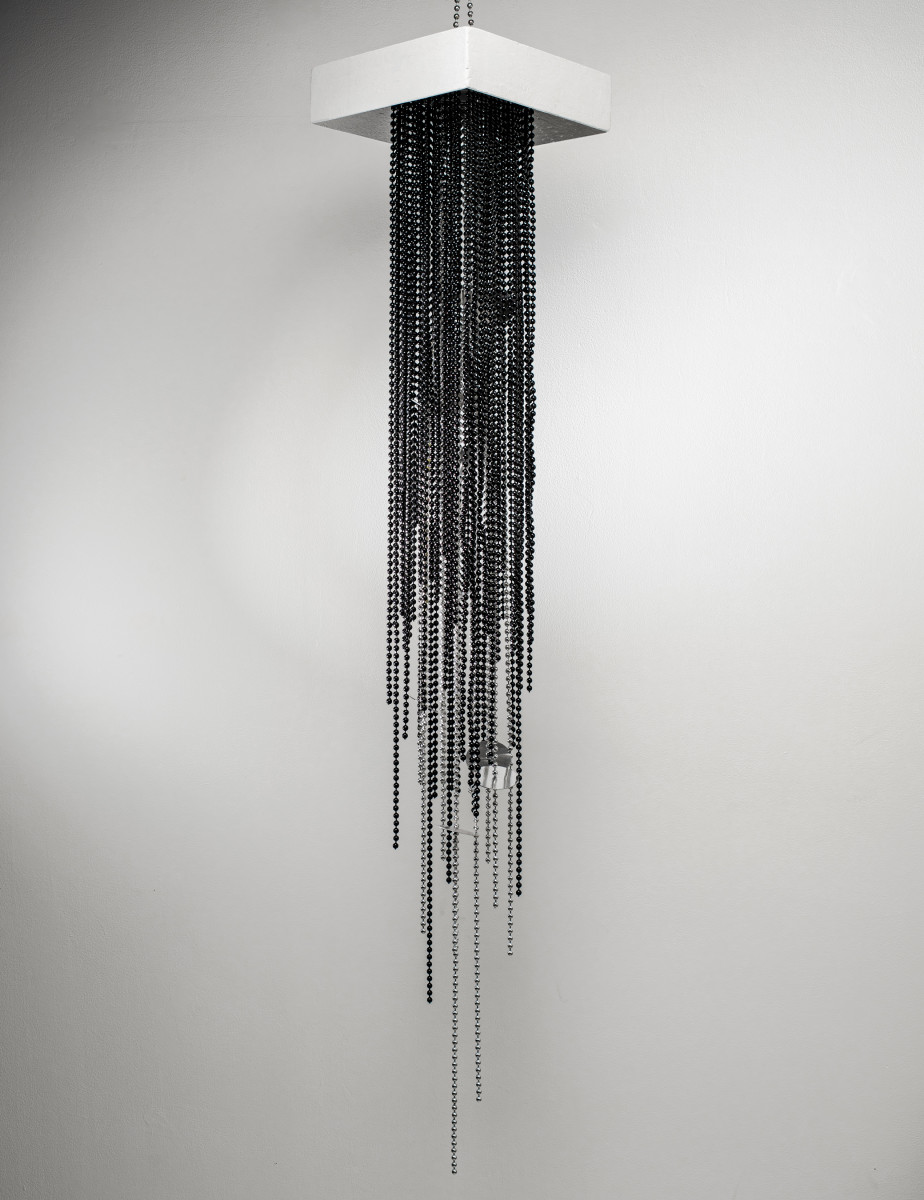 Mini Raindrop black and silver by Beth Kamhi 