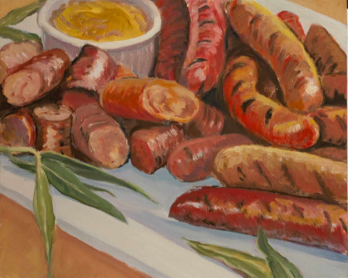 Untitled #326 (Bratwurst and Mustard), Image 1.