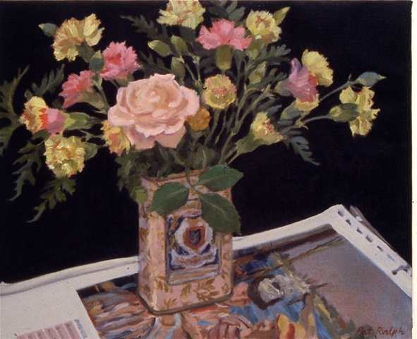 Carnations and Rose by Pat Ralph, Image 1.
