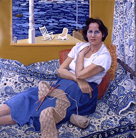 Mary Abrams in her Studio by Pat Ralph 