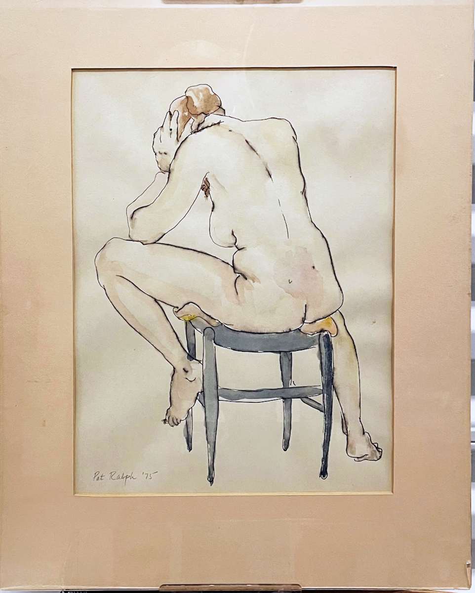 Nude Seated Backwards by Pat Ralph, Image 1.