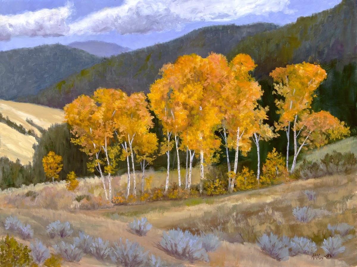 Aspens Over Beaver Creek by Annie McCoy 