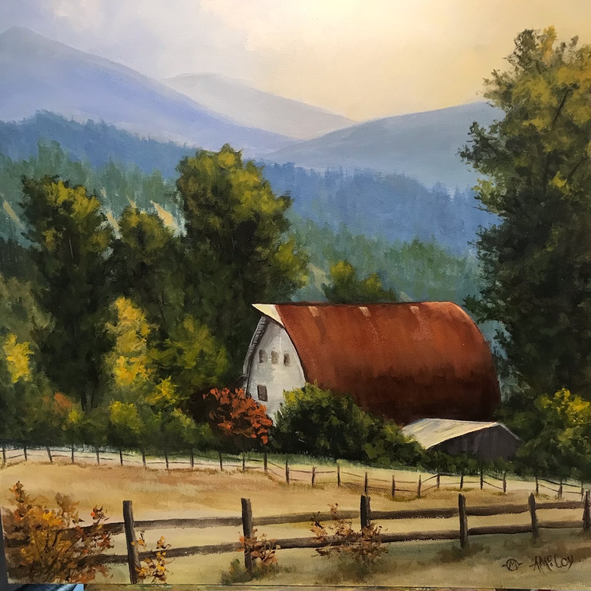 Barn on Buffalo Pass by Annie McCoy 
