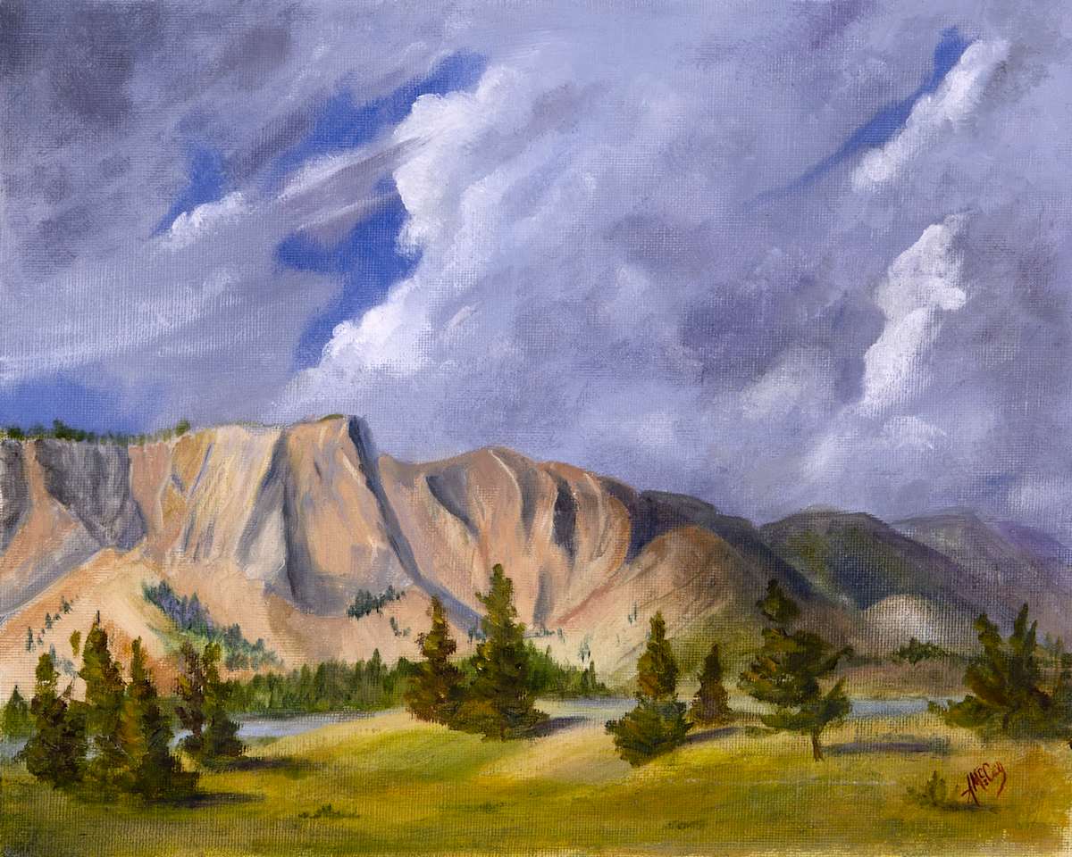 Lava Cliffs over the Madison by Annie McCoy, Image 1.