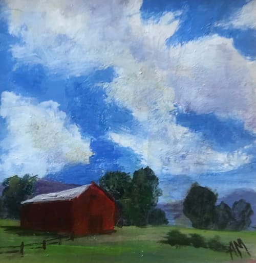 Summer Red Barn One by Annie McCoy, Image 1.