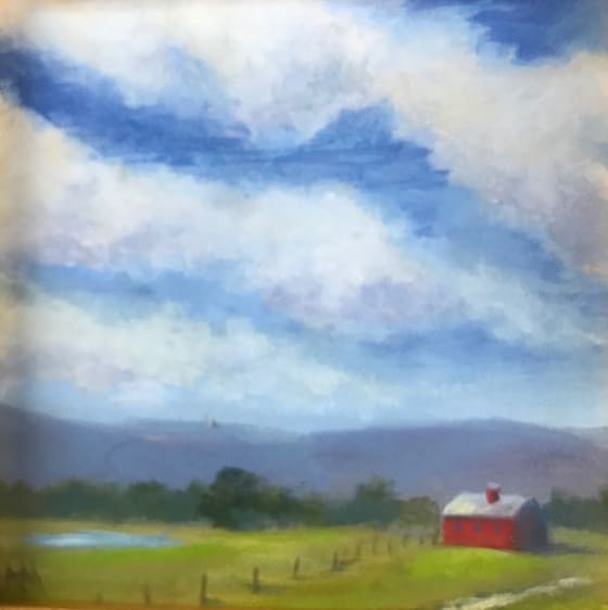 Summer Red Barn Two by Annie McCoy, Image 1.