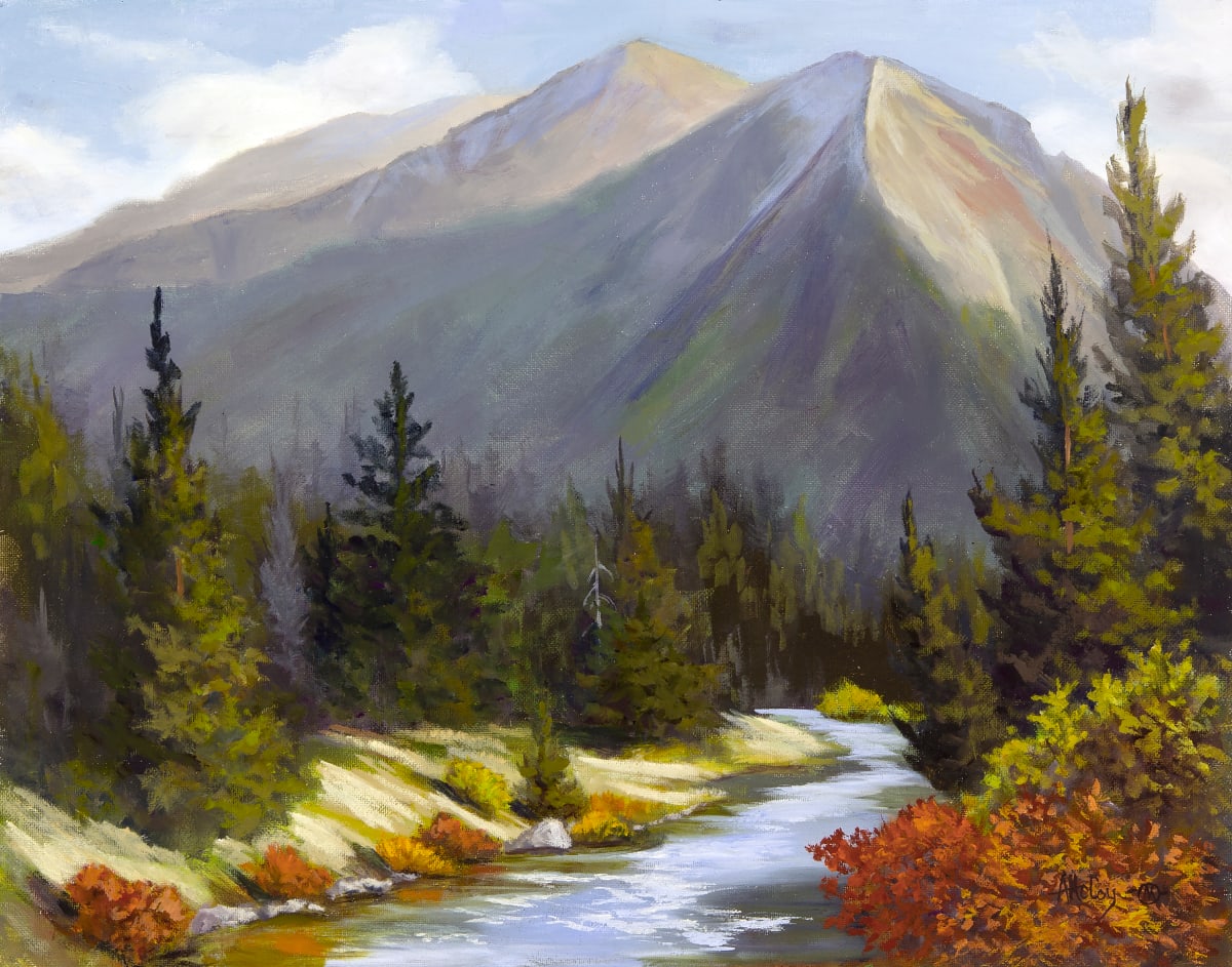 Taylor-Hilgard Mountains in September by Annie McCoy 