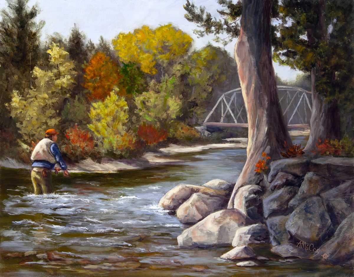 Working Axtell Bridge by Annie McCoy, Image 1.