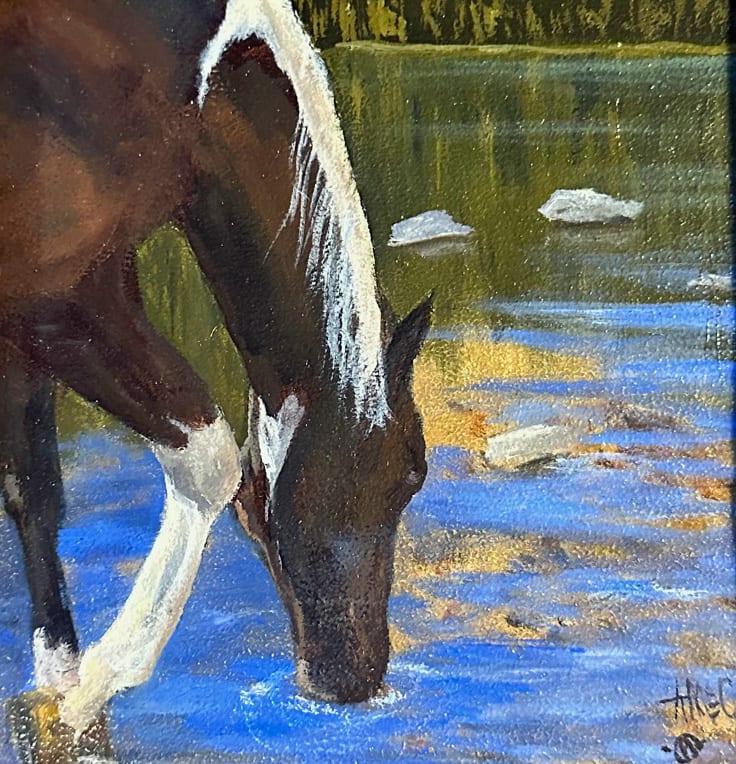 You Can Lead a Horse to Water... by Annie McCoy Artwork Archive