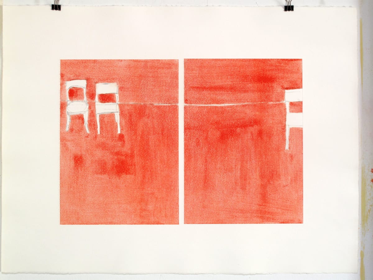 Untitled Monoprint - 29 by Daniel Kohn 
