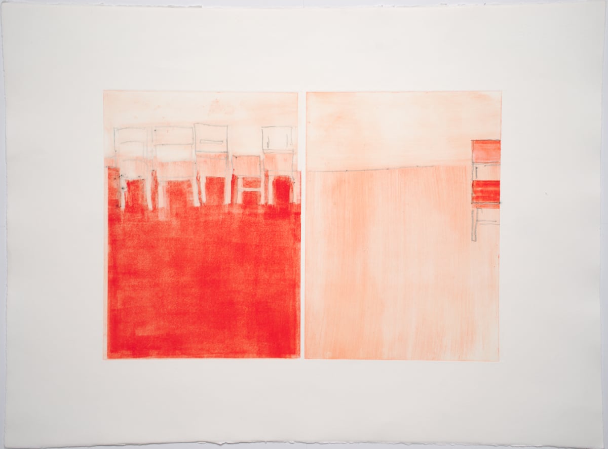 Untitled Monoprint - 33 by Daniel Kohn 