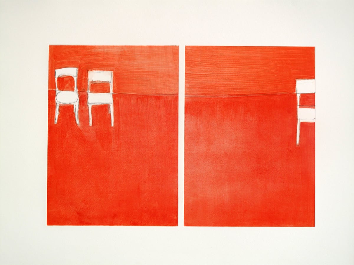 Untitled Monoprint - 41 by Daniel Kohn 