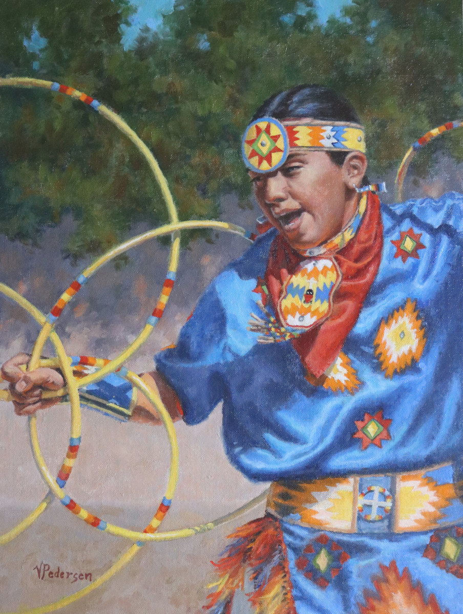 Native American Hoop Dancer by Vicki Pedersen 