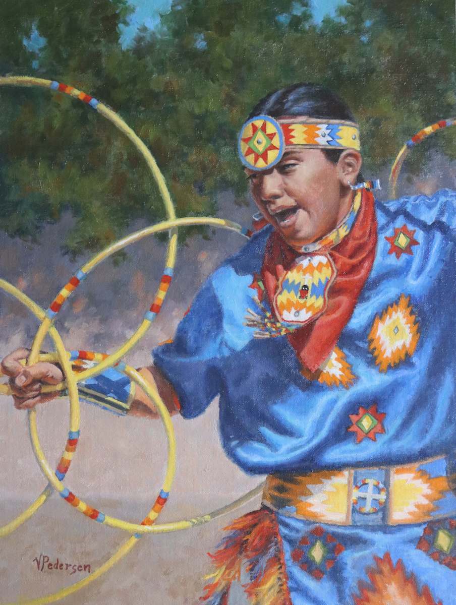 Native American Hoop Dancer by Vicki Pedersen, Image 1.