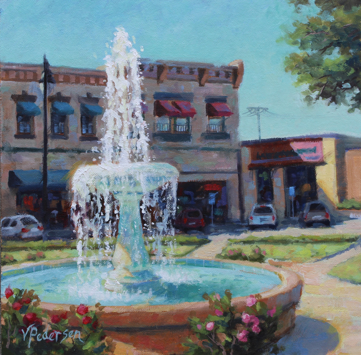 Old Towne Fountain by Vicki Pedersen 