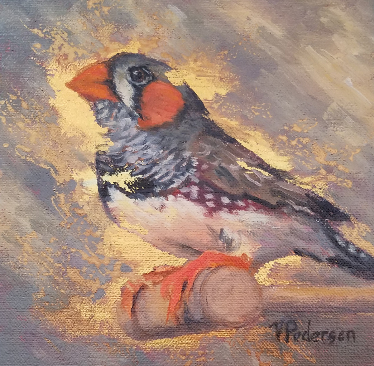 Zebra Finch by Vicki Pedersen 