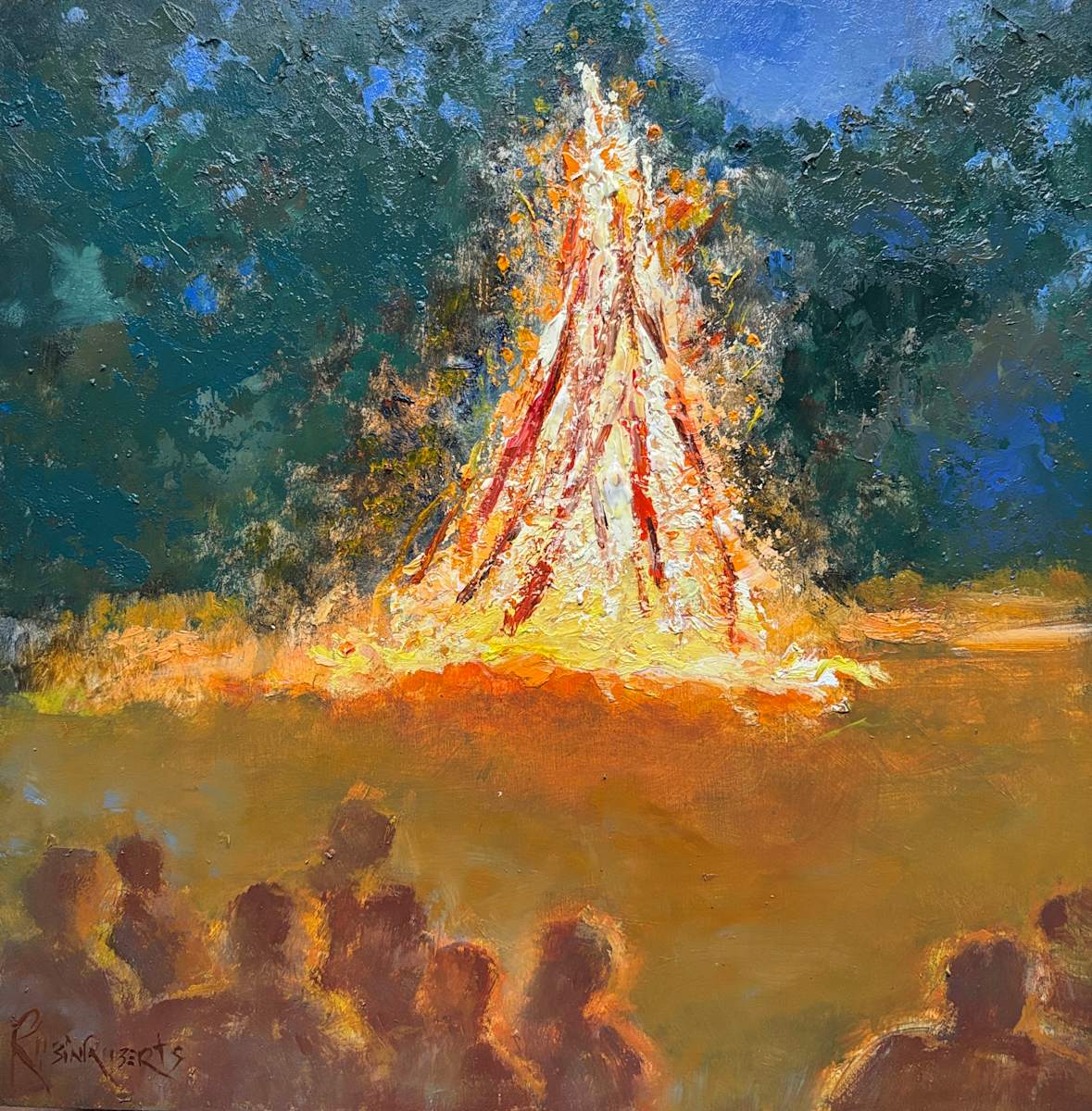 AROUND THE BONFIRE by Robin Roberts, Image 1.