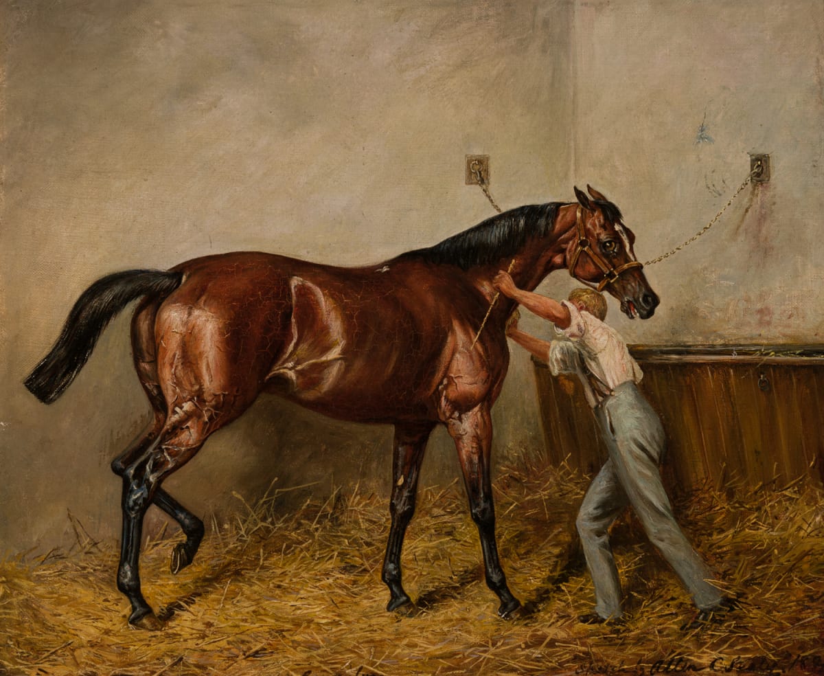 Gonsalvo and Groom in Stable by Allen Culpeper Sealy 