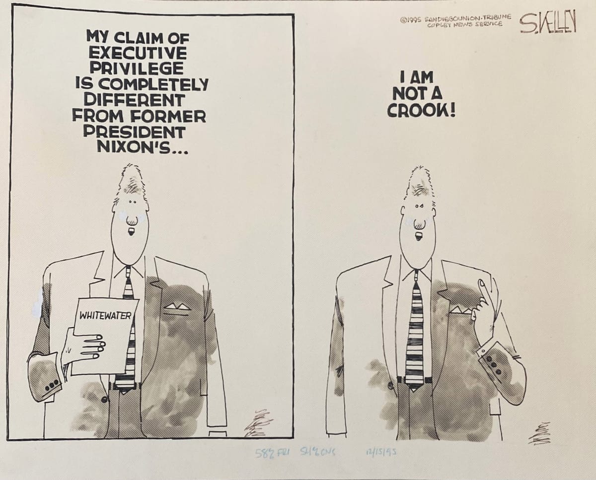 Clinton Echos Nixon I Am Not A Crook From The Collection Of Cooprider Family Collection Artwork Archive