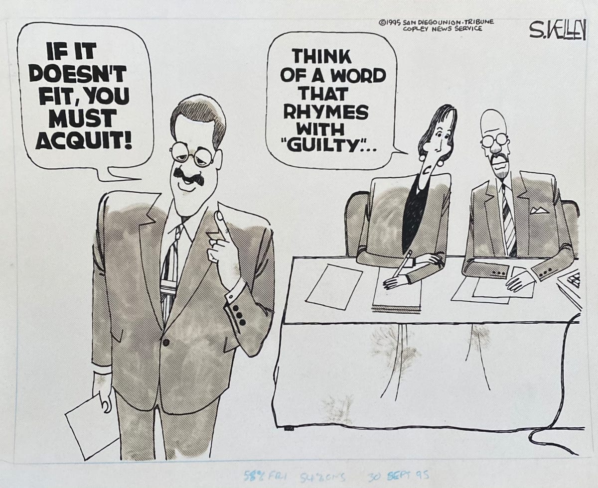 #OJ "Doesn't fit, must Acquit"  Image: Final for Press