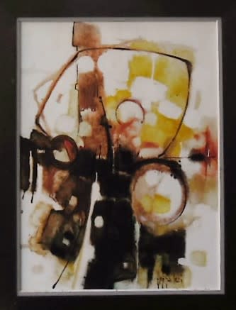 "Abstract" Brown, Rust, Yellow by Aldo Paolucci by Aldo Paolucci 