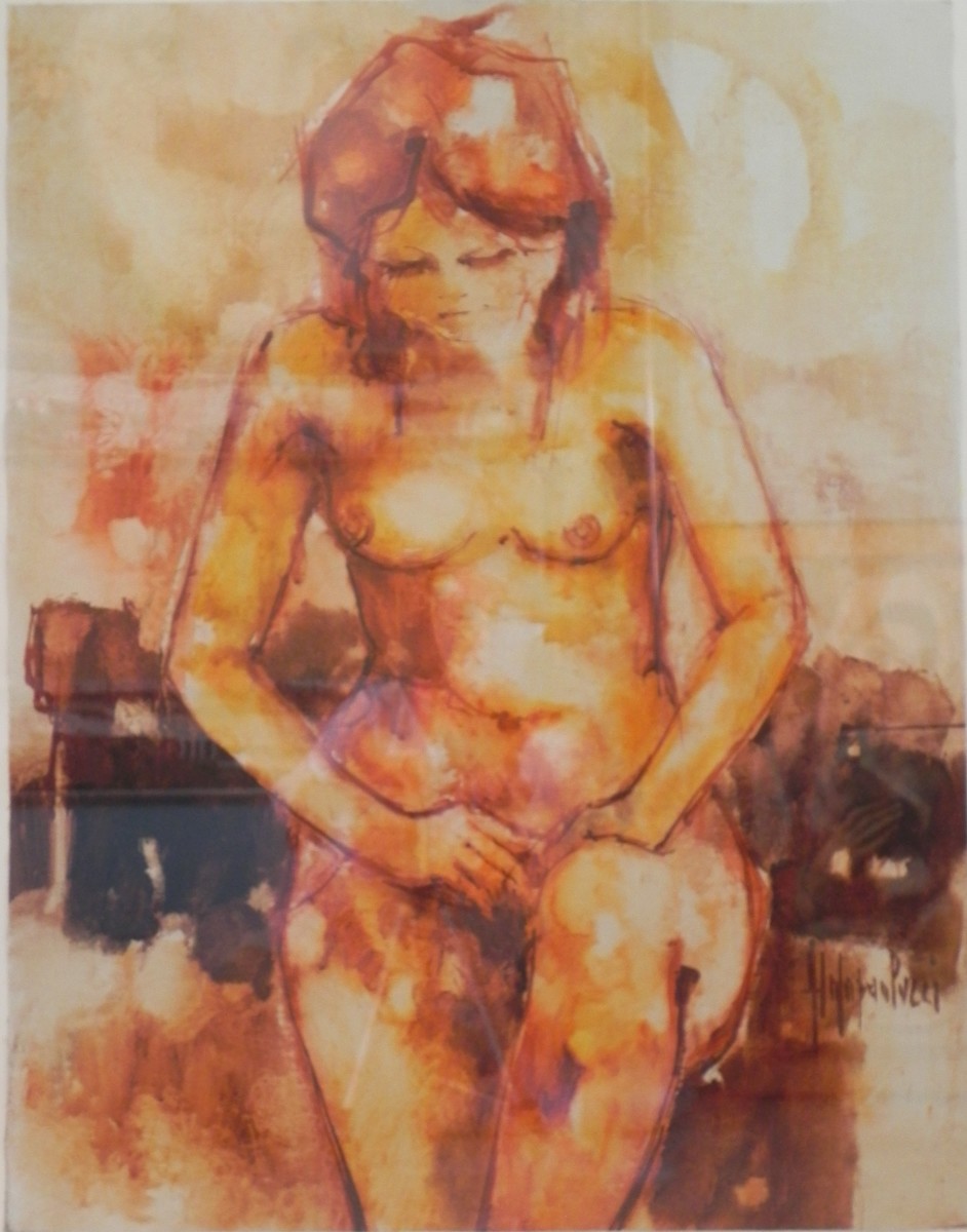 "Nude in Bath" by Aldo Paolucci by Aldo Paolucci 