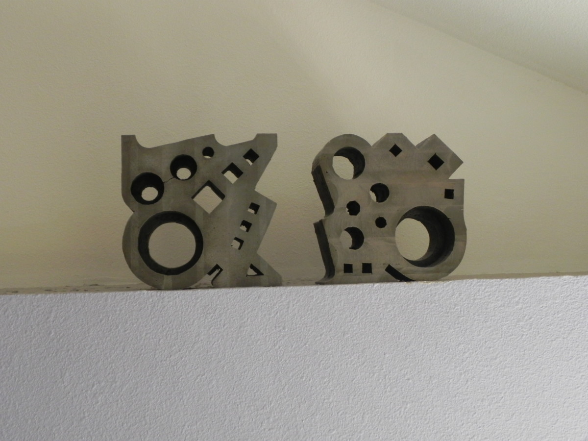 "Swage Block Study A" and  "Swage Block Study B" by Tom Fox  Image: Swage Block Study A and Swage Block Study B by Tom Fox