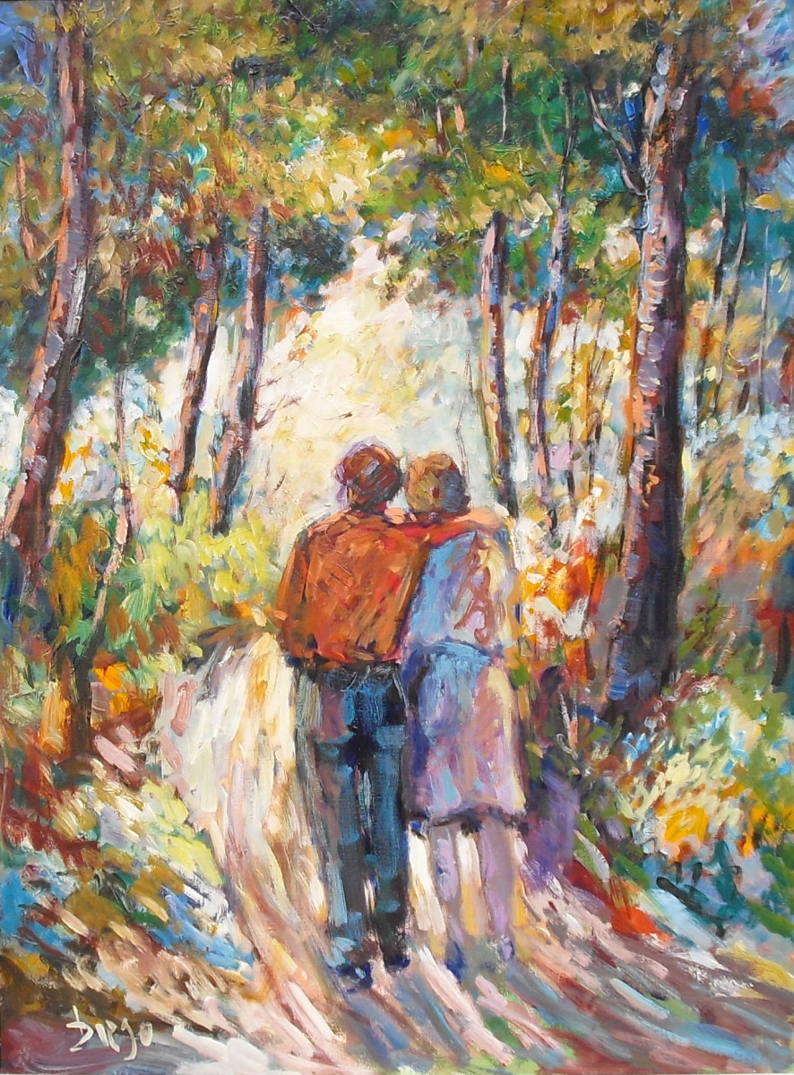 "Der Spaziergang" #C21 (The Walk)  by Antonio Diego Voci by Antonio Diego Voci  Image: Der Spaziergang