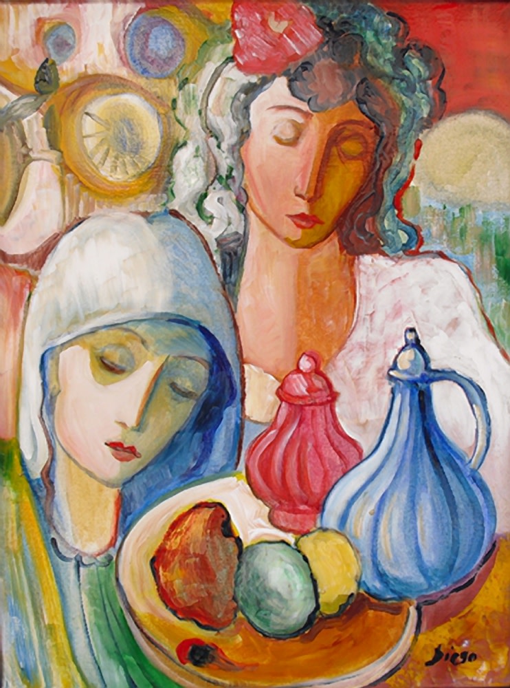 "Still Life with Women" by Antonio Diego Voci #C28 by Antonio Diego Voci 