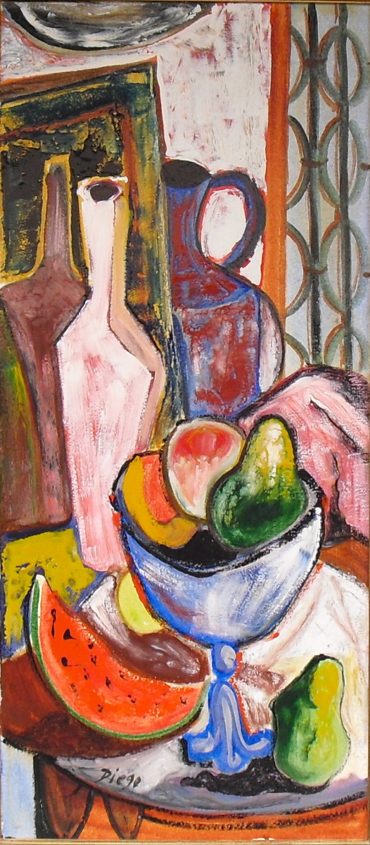 "Still Life with Pottery" #C32 by Antonio Diego Voci by Antonio Diego Voci 
