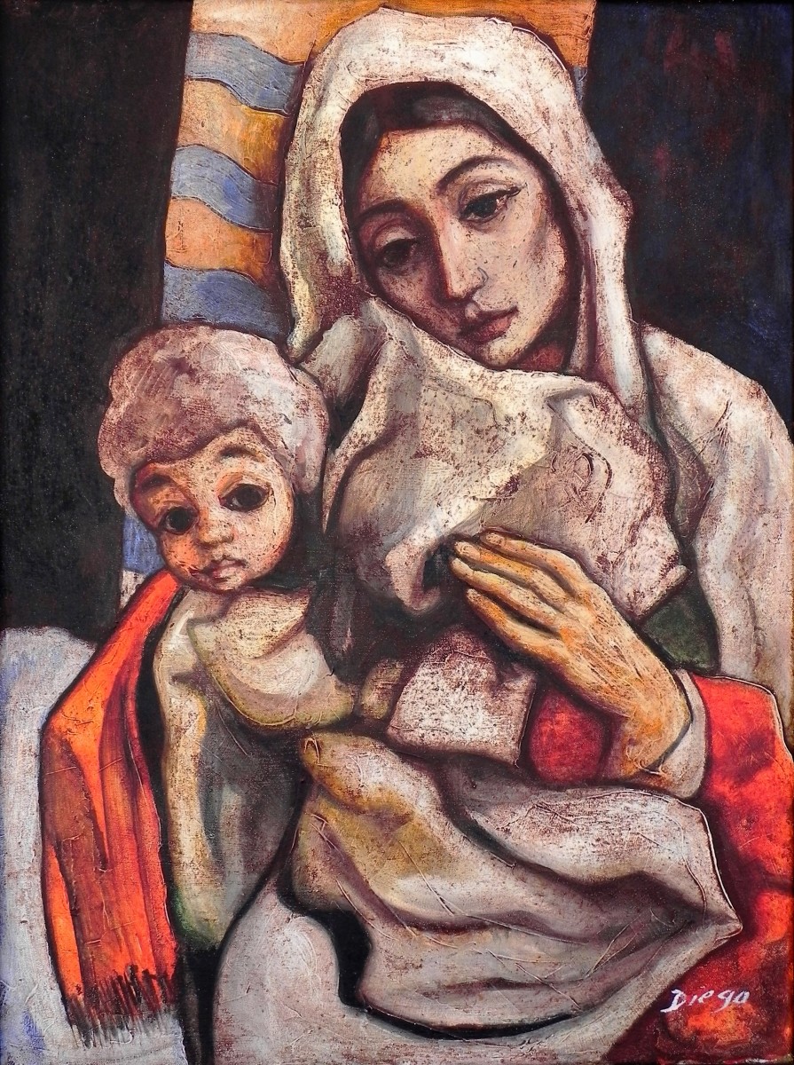 "Madonna and Child" by Antonio Diego Voci #C65 by Antonio Diego Voci 