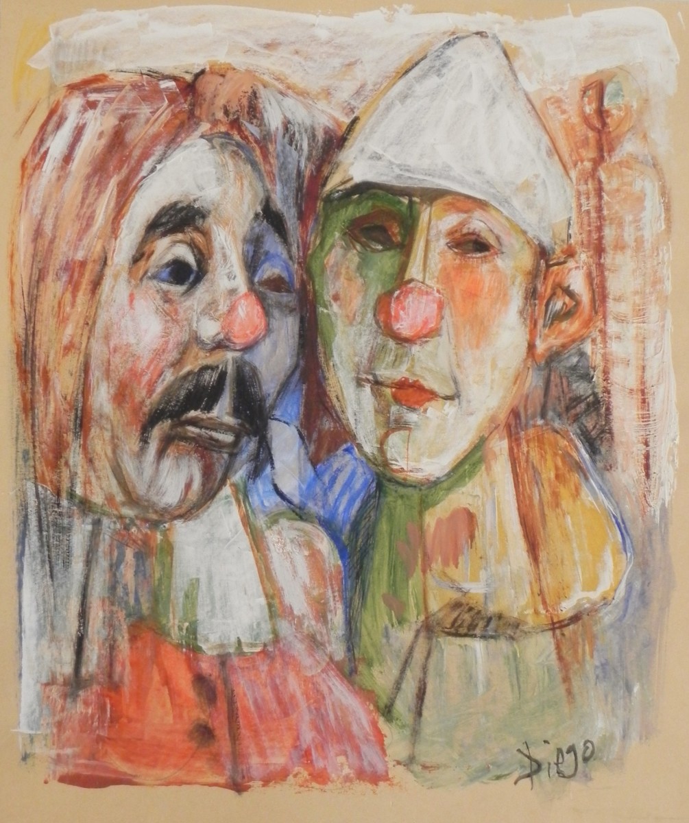 "Two Colorful Clowns" CD10 by Antonio Diego Voci 