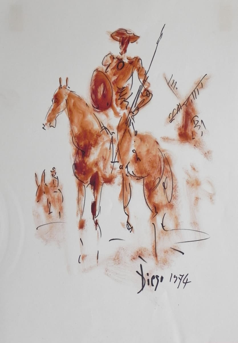 "Don Quixote and Pancho" CD13 by Antonio Diego Voci  Image: #Don_Quixote by DIEGO_VOCI