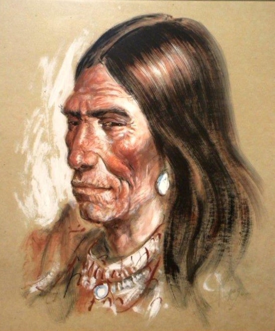 "Indianer" (Native American) by Antonio Diego Voci, Image 1.