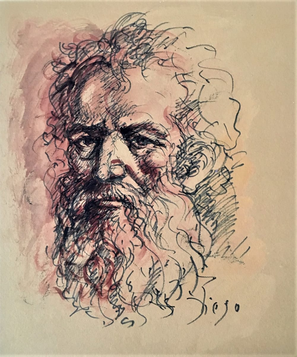 "Old Man" (with Wild Hair and Beard) CD43 by Antonio Diego Voci  Image: Old Man