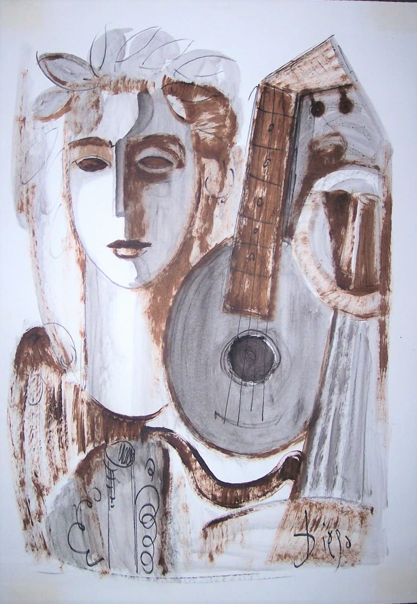 "Face with Mandolin" CD6 by Antonio Diego Voci  Image: "Face with Mandolin"