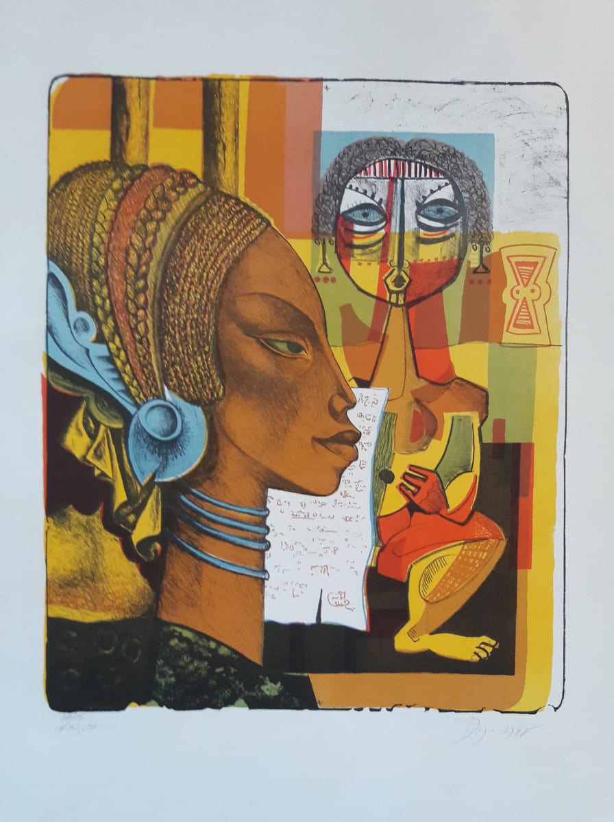 "Composition Africaine" CDL7 (Lithograph 169 of 195) by Antonio Diego Voci  Image: Composition Africaine by DIEGO