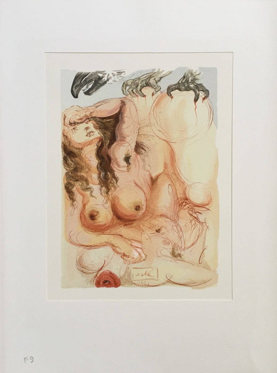 "Der Traum" (German) "The Eagle of Grace" F9 Göttliche Komödie Fegefeuer by Salvador Dali, Image 7.