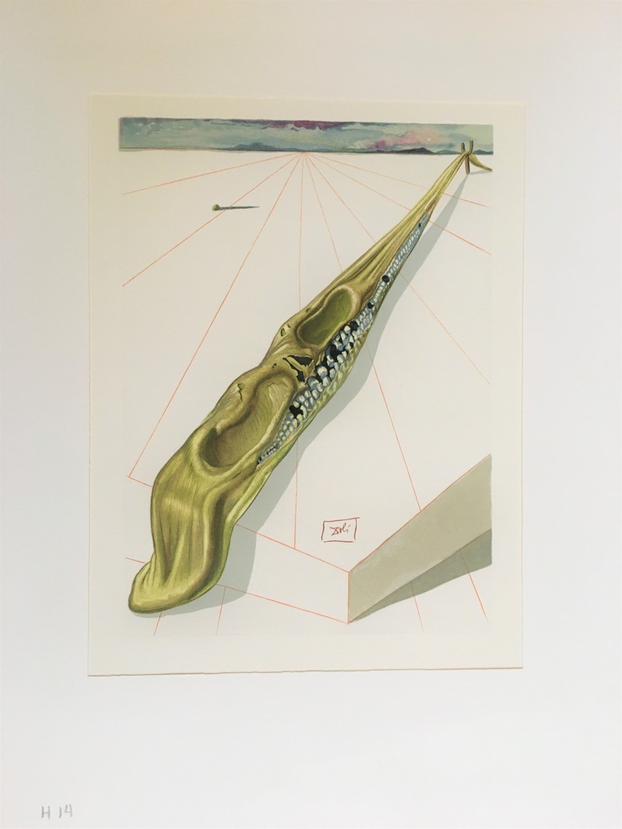 "Die Gotteslästerer" (German) "The Blasphemers"   H14  Göttliche Komödie Hölle by Salvador Dali #D4 by Salvador Dali  Image: "Die Gotteslästerer" H14 (German) "The Blasphemers" 