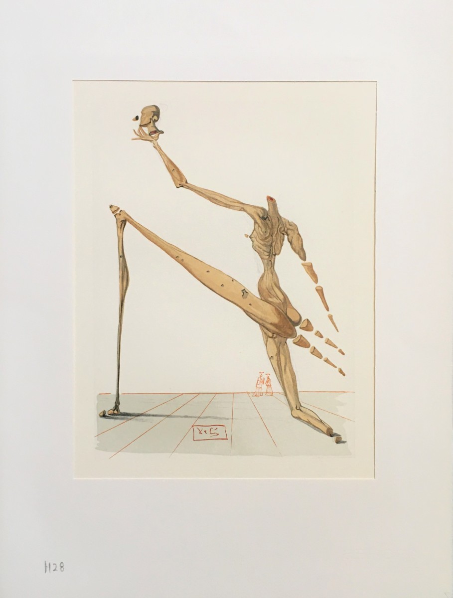 "Bertran de Born" Göttliche Komödie Hölle H28 by Salvador Dali #D21 by Salvador Dali  Image: "Bertran de Born" Göttliche Komödie Hölle H28 (Inferno 28)