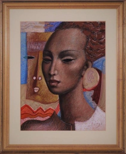 Junges Afrikanisches Mӓdchen (Young African Girl) by Antonio Diego Voci by Antonio Diego Voci 