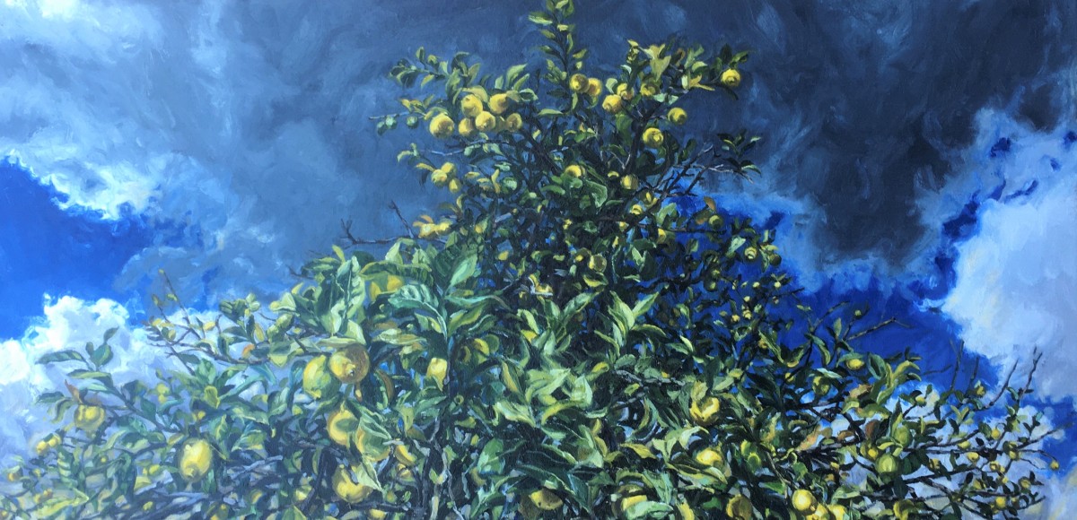 "Expose"  #Lemon Trees in my Backyard During a Storm by Gail Roberts  Image: #EXPOSE - LEMON TREES IN GAIL's BACKYARD