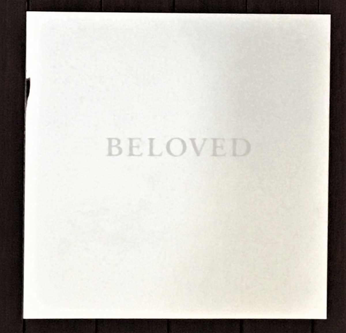 "Beloved-Amada" Wedding Invite by Valeska Soares  Image: "BELOVED"  verso "AMADA"