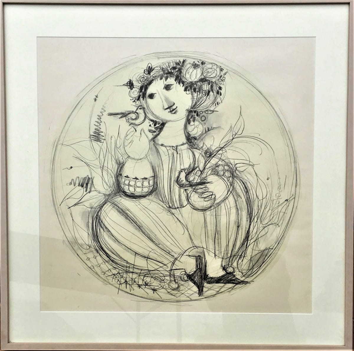 "Two Birds" by Bjorn Wiinblad, Image 1.