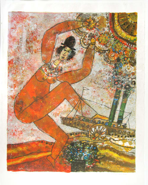 "Le Bateau Enchante" by Theo Tobiasse  Image: "Le Bateau Enchante" by Theo Tobiasse