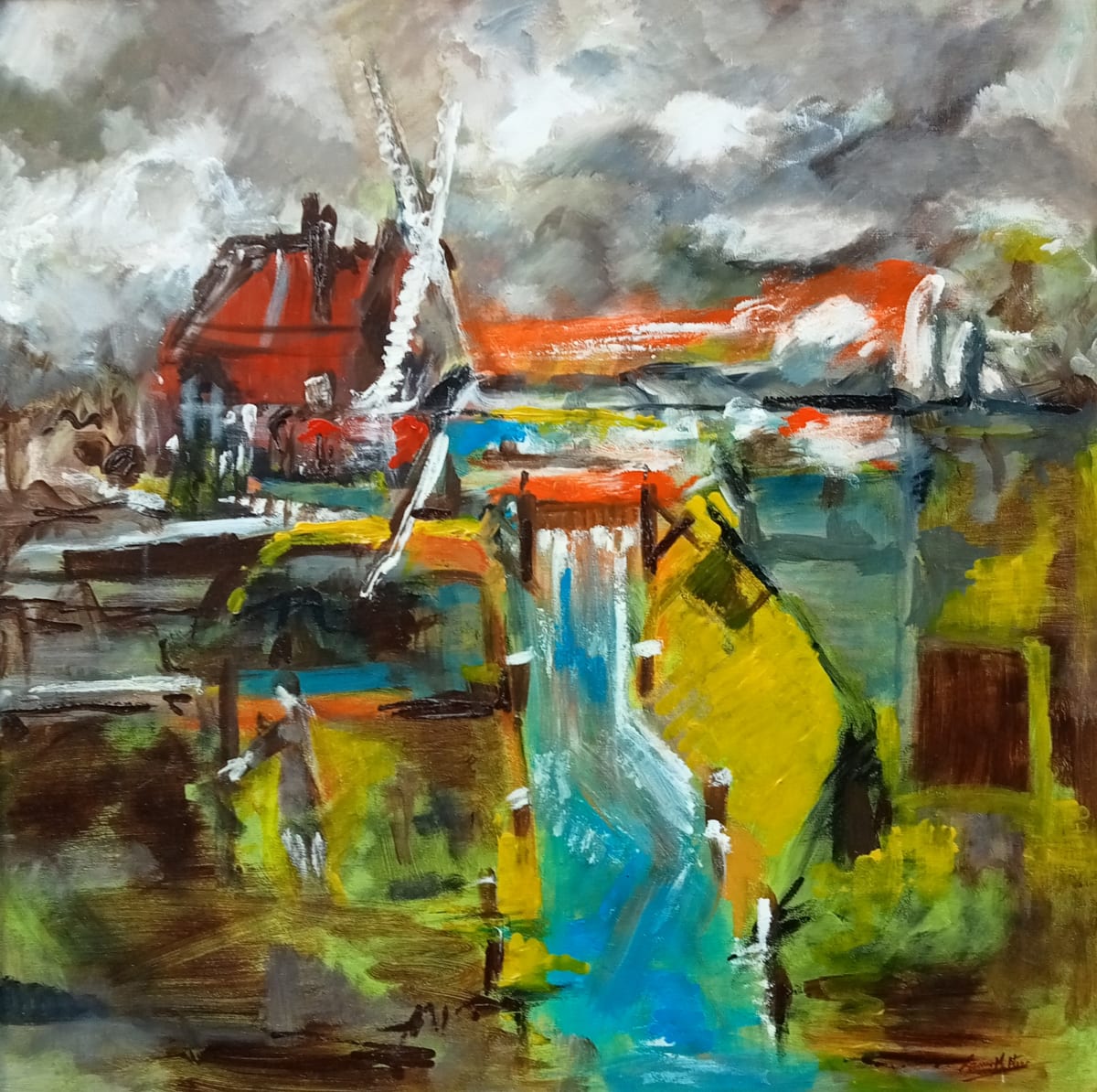 Mill Race by Eamon McAteer  Image: framed